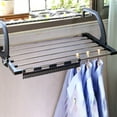 thumbnail image 1 of Neinkie Porte-Linge Portable pour Garde-Corps de Balcon, Porte-Serviettes Pliante Porte-Serviettes Intérieur Extérieur Rétractable pour le Séchage des Chaussettes, 1 of 1