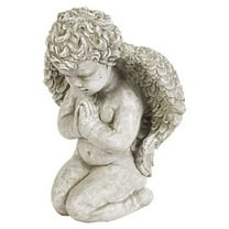 Medium Praying Angel Concrete Garden Statue- 13in Tall
