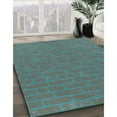 thumbnail image 2 of Ahgly Company Indoor Square Patterned Gray Dolphin Gray Area Rugs, 5' Square, 2 of 6
