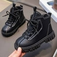 thumbnail image 2 of GJSYRH Girls Sole Lace Up Boots Combat Boots Rave Boots for Women Booties Motorcycle Fashion Buckle Goth Chunky Heel Black 9.5-10 Years, 2 of 7