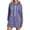 Purple, variant on XUNKUSGA Womens Long Hoodie Fashion Half Zip Split Hem Hoodie Dress for Women Casual Solid Color Long Sleeve Oversized Hooded Sweatshirts Dress with Pocket S