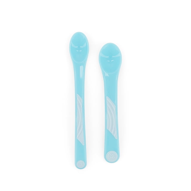 Juego de 2 Cucharas de Alimentación Twistshake, 6+ Meses, Ergonómicas, Libres de BPA, Azul