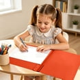 thumbnail image 6 of 2-Pocket Folders,Plastic Folders with Pockets and Prongs,Colored File Folder with 3 Fasteners and Brads for Documents and Paper Storage,Office Home Supplies,9-1/2" x 11-1/2"（Orange）, 6 of 6
