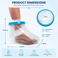 thumbnail image 2 of Reusable Waterproof Foot Cast Cover, Adult Fracture Post-Surgery Wound Protector, Bath Shield Sleeve to Keep Foot Plaster Cast Dry for Shower, 2 of 5