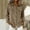 Khaki women's long sleeve button down shirt a1, variant on Women's Long Sleeve Button Down Shirt Collared Casual Blouse Solid Holiday Tops Fall Fashion Workwear, Khaki M