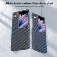 thumbnail image 2 of For Oppo Find N2 Flip 5g Cell Phone Case Carbon Fiber Texture Leather+pc Folding Cover, 2 of 5