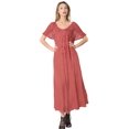 thumbnail image 4 of HAPPY BAY Women's Summer Loose Flowy House Wear Swing Dresses L-XL Peach, Solid, 4 of 6