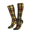 thumbnail image 2 of Knee High Socks for Women Tartan Plaid Scottish Long Tube Sock Uniform Socks, 2 of 7