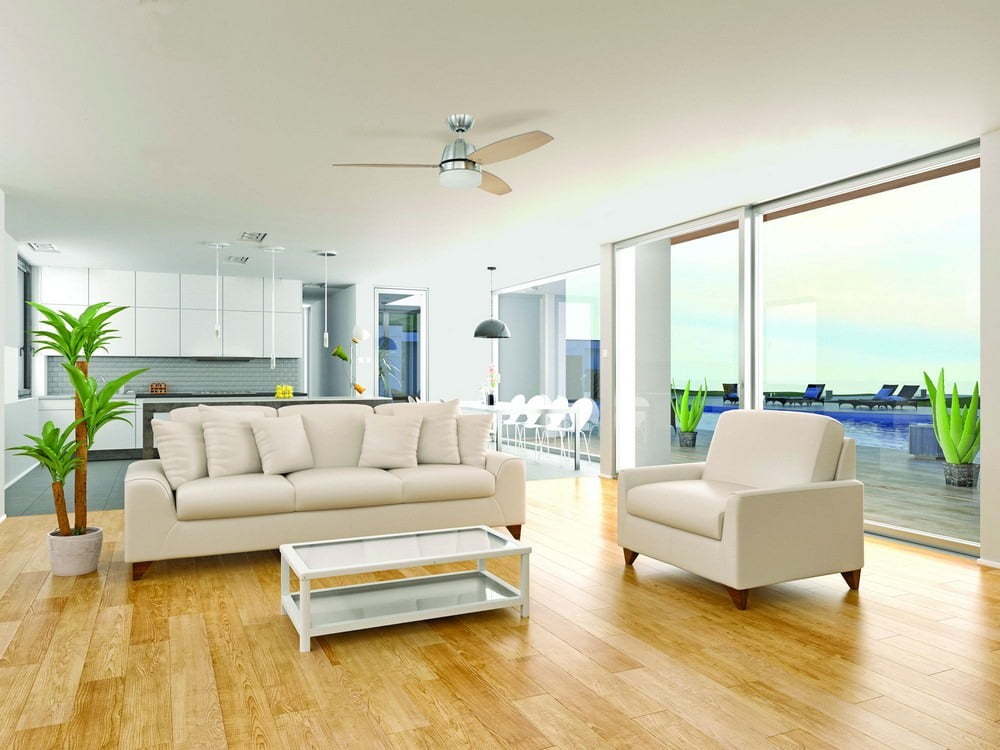 Beltre 52″ Indoor Dual Mount Brushed Polished Nickel Finish Ceiling Fan NEW LOT 2237 Sansujyuku sansujyuku.com