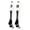 #30, variant on Player Id Number Socks Over the Calf White Black (#36, Large)