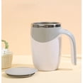 thumbnail image 3 of Licuadora Taza de café con agitación automática, de acero inoxidable, recargable, magnética, giratoria, color blanco (1 unidad) JASKFLY, 3 of 8