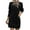 Black, variant on Women's Clothing Summer Dresses Long Sleeved Lapel Loose Casual Shirt Long Skirt Dress Floral Vocation Beach Sundress