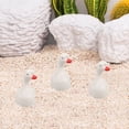 thumbnail image 6 of MRLESS 4pcs Mini Resin Goose Figurine Tiny Goose Statues For Micro Landscape Decoration Mini Goose Desktop Ornament Animal Models, 6 of 9