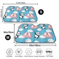 thumbnail image 3 of Picia Panda Flying in the Sky Curved Windshield Sunshade Accordion Folding Style Auto Shade for Car Truck SUV Van Blocks UV Ray Sun Visor Protector -Small, 3 of 7