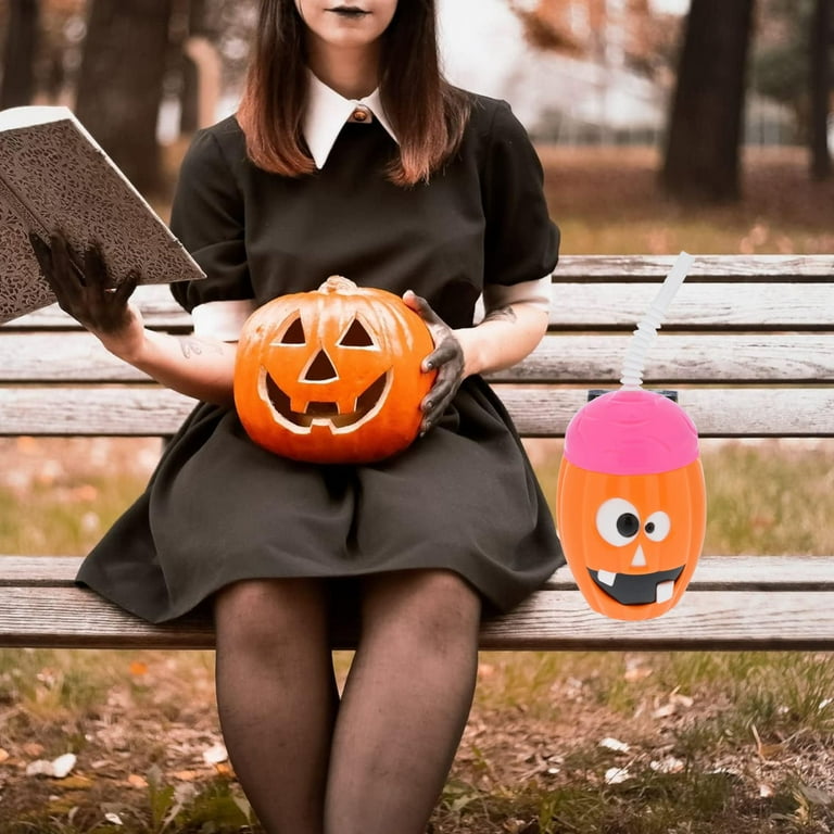 Spooky Character Halloween Plastic Tumbler Set - 16oz Cups with