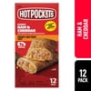 Hot Pockets Frozen Snacks, Hickory Ham and Cheddar Cheese, 12 Sandwiches, 54 oz (Frozen)