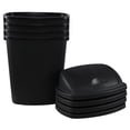 thumbnail image 2 of Wekioger 4-Pack 10 Gallon Plastic Swing Top Trash Can, Kitchen Garbage Can with Swing Lid, Black, 2 of 7