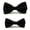 Black, variant on Men Boys Kids Child Tuxedo Satin Solid Color Adjustable Wedding Bowtie Parent-child Bow Ties Set