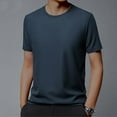 thumbnail image 6 of Men's Casual Solid Color Crew Neck Waffle Grid Short Sleeve T-Shirt, 6 of 7