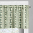 thumbnail image 3 of Ambesonne Aztec Window Valance, Tribal National Borders, 54" X 12", Reseda Green and Beige, 3 of 5