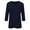 Navy, variant on Krdevn 3/4 Length Sleeve Womens Tops Casual Loose Fit Crewneck T Shirts Cute Solid Three Quarter Length Tunic Tops,Women's Tops, Tees & Blouses,Size:XL