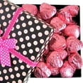 thumbnail image 3 of Valentines Chocolate Raspberry Cremes Hearts Pokodot Gift Box by It's Delish - Great Valentines Day Gift - New Year Events Fathers Mother Day Family Parties Valentines Anniversary - Kosher, Non-Dairy, 3 of 7