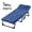 Azure, variant on LILEYI Folding Camping Cot W/Mat for Adults, Heavy Duty Outdoor Bed with Carry Bag,1200 D Layer Oxford Travel Camp Cots (1, Red Stripe with Blue Pad)
