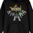 thumbnail image 7 of Voltron Defender Of The Universe Beast Robots Long Sleeve Black Adult Hooded Sweatshirt-XS, 7 of 7