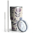 thumbnail image 2 of 30oz Pioneer Flower Tumblers Stainless Steel Tumbler with Lid and Straw,Vacuum Insulated Double Wall Travel Tumbler Cups Mug with Cleaning Brush for Coffee,Tea, 2 of 7