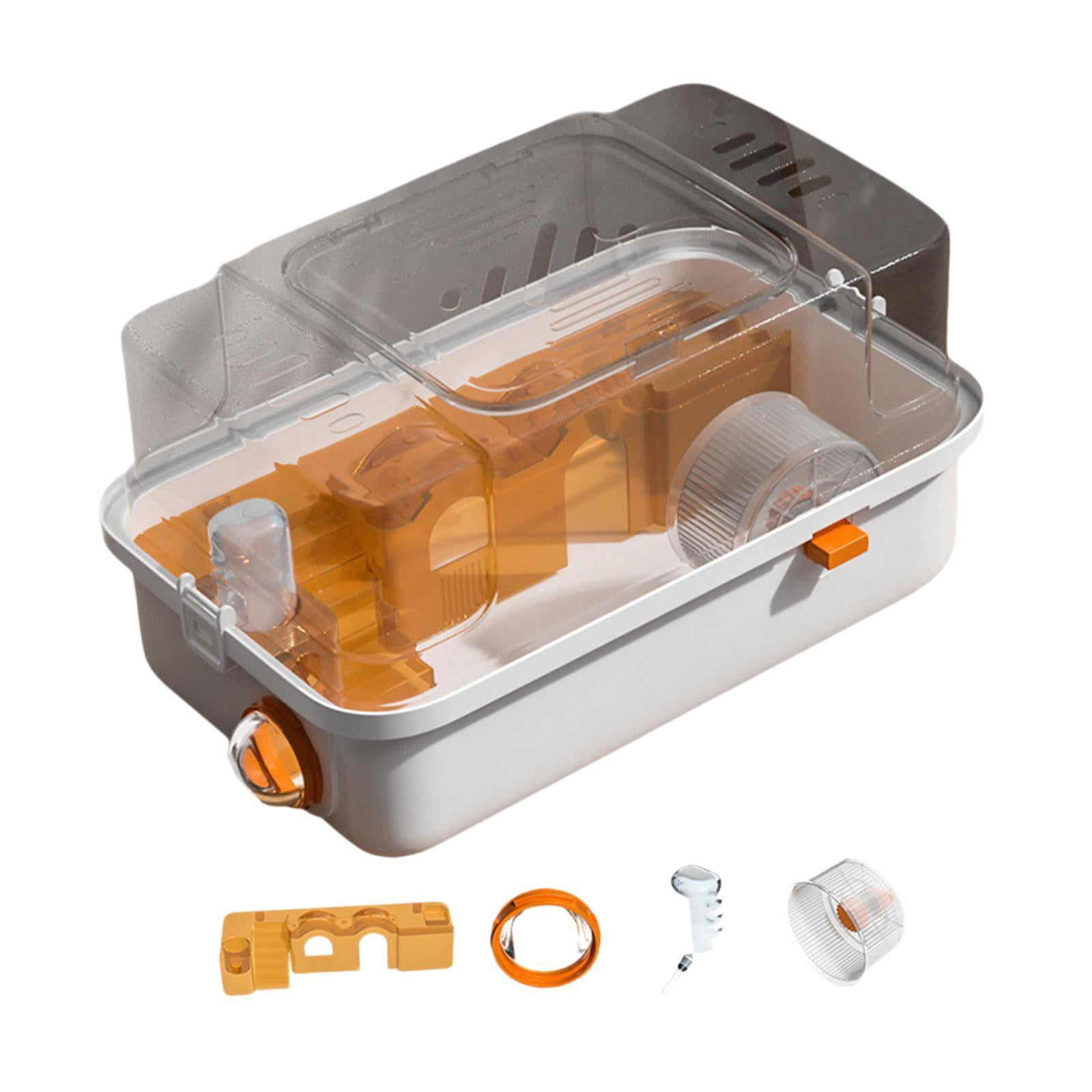 Serenable Hamster Cage 2 Layers of Multi -purpose with Apparent Surface Living Space of Small Animal Cages for Small Animals Mice Rat orange