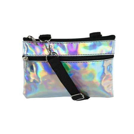- Iridescent Fashion Convertible Waist Pack Cross Body Bag