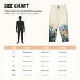 thumbnail image 3 of Balery Floral Mountain Landscape Pantalones de pijama para mujer, pijamas ultraligeros, pantalones de estar por casa-Large, 3 of 6