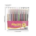 thumbnail image 3 of Glitter Gel Pens Set 30ML Multi Color Pens for Adult Coloring Books Journaling Drawing Art Supplies Stationery Gift (pink,12 sticks), 3 of 7