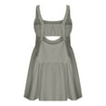 thumbnail image 3 of Dwaogom Women Tennis Dress Sleeveless Workout Mini Dress with Built in Bra and Shorts Cut Out Athletic Outfits, 3 of 7