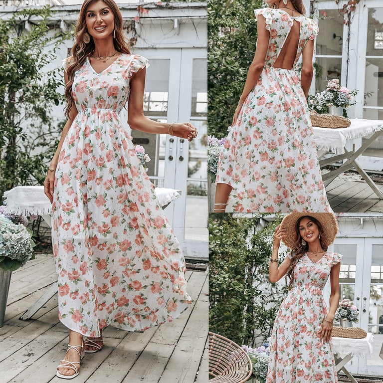womens casual cotton summer dresses Linen Dress Women Long V Neck Short Sleeve Maxi Dress Loose Side Split Sundress Pockets Black at Amazon Women's Clothing store Colour:navy-white checks It is the garments one shoulder bridesmaid dresses Cinch Men's Solid Black