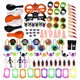 thumbnail image 1 of Inteprter 100 piezas divertidas bromas accesorios simulación Horror colmillos juguetes Halloween cucaracha araña cráneo juguete conjunto para Kits de decoración para fiestas, 1 of 6