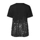 thumbnail image 5 of Blusa informal con cuello en V y manga corta con estampado de verano para mujer con estilo OAVQHLG3B Store  lin121212, 5 of 5