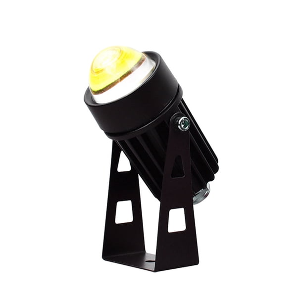 Matsuzay Foco LED de pared IP65, iluminación impermeable para paisajismo, ángulo ajustable, decoración giratoria de 180 grados, lámpara de un haz para Iluminación y accesorios Luz Amarilla Dorada Matsuzay HA011797-04B