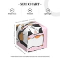 thumbnail image 4 of Lsque Cute Cats Printed Tissue Box Cover Holder, Facial Paper Organizer Dispenser,Square with Bottom Belt, PVC Leather Decorative Organizer, 4 of 8