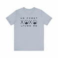 thumbnail image 5 of He First Loved Me Christian T-Shirt for Men and Women, Jesus XOXO Tee, Nails Thorn of Crowns Cross Shirt, Bible Tee, 5 of 48