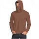 thumbnail image 5 of mfyjkho Tops De Gimnasio Para Mujer, Camiseta Unisex De Verano Informal De Color Liso, De Manga Larga, Con Capucha, De Seda Helada, Con Protección Solar Y Mascarilla. Tops Y Blusas Para Mujer Xl, 5 of 8