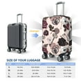 thumbnail image 6 of Xecao Retro Red Black Roses print Elastic Luggage Cover, with double-sided print , is perfect for travel, business, and daily use, 6 of 9
