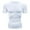White, variant on Kureaily Men's Shirts Short Sleeve Workout T-Shirt Running Tops Cool Sports Base Athletic Undershirts