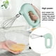 thumbnail image 4 of Batidor de crema de huevo eléctrico, batidor de crema de cocina automático ajustable de mano, batidora de mantequilla, agitador, herramientas Herramientas y accesorios para hornear verde 1 varilla Inteprter HA007445-03B, 4 of 6