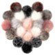 thumbnail image 5 of 20 Pieces Faux Fox Fur Pom Poms Balls Brightly Colored Pompoms Set For Diy Hats, 5 of 5