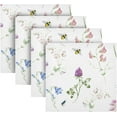 thumbnail image 4 of Soft Reusable Satin Table Decorative Napkins, 20x20InX6 PCSWatercolor Wild Flowers, Family Dinner Wedding Banquet, Cocktail Party, Kitchen, Birthday Party Washcloth Gift, 4 of 7