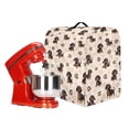 thumbnail image 3 of ZIATUBLES Dust Cover for Kitchen Mixer Waterproof Multi-Functional Kitchen Stand Mixer Cover with Front Pockets and Top Handles Easy to Clean for 4.5-5 Quart Standing Mixer, Dachshund Dog Paw Heart, 3 of 7