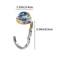 thumbnail image 3 of Luminous Glass Hooks Fluorescent Cosmic Glass Schoolbag Hooks Folded Bag Hooks Hooks For Deskside Hooks Student Gifts, 3 of 6