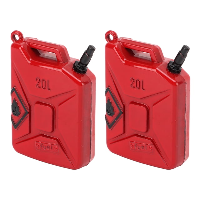 Tambor De Aceite De Simulación RC, Mini Tanques De Combustible De Simulación RC De Metal Duradero únicos 2 Uds Para Coche De Escalada 1/10