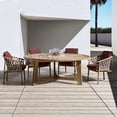 thumbnail image 2 of Solid Wood Rattan Beach Chairs Patio Garden Leisure Camping Beach Chairs Backrest Armchair Kamp Sandalyesi Balcony Furniture My Lux Decor Round, 2 of 8